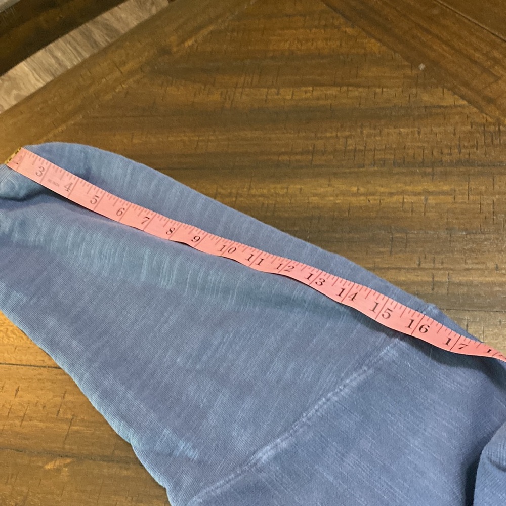 J. Crew vintage periwinkle oversized cropped fleece sz S - Picture 5 of 6